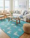 Seaside Haven Rugs Collection Area Rug -  Beachcomber Rectangle Teal  lifestyle 20