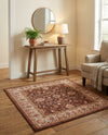 Casablanca Tapestry Collection Area Rug -  Marrakech (Coffee Brown) Square Coffee Brown  lifestyle 45