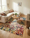 Outdoor Marrakesh Collection Area Rug -  Oujda Rectangle Multi  lifestyle 17