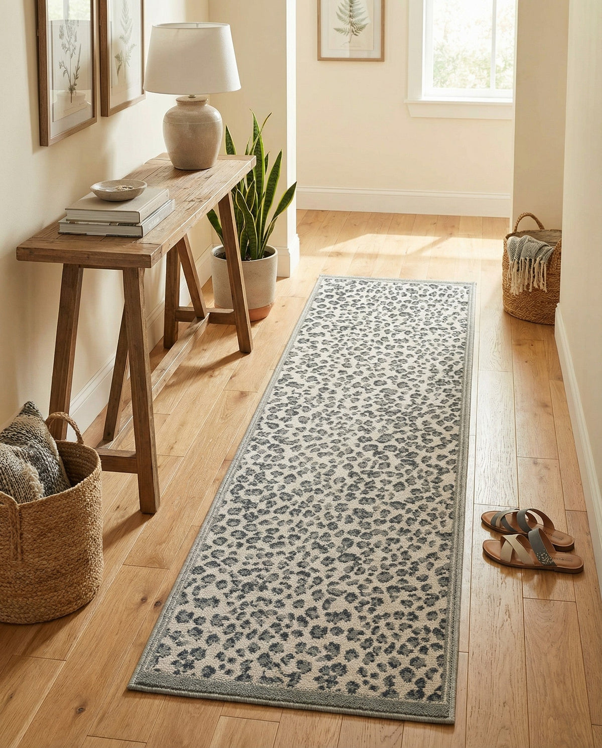 Savannah Sojourn Collection Area Rug - Serengeti Runner Gray  lifestyle 148