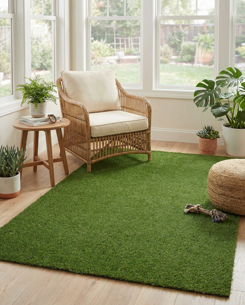 Meadow Retreat Collection Area Rug - Glen Rectangle Green  lifestyle 22