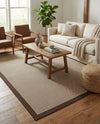 Terrace Fringe Collection Area Rug - Oceanside Rectangle Brown  lifestyle 50