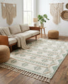 Sonoran Collection Area Rug - BellRock Rectangle Aquamarine and White  lifestyle 20