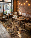 Bistro Lounge Collection Area Rug -  Piccolo Rectangle Beige  lifestyle 21