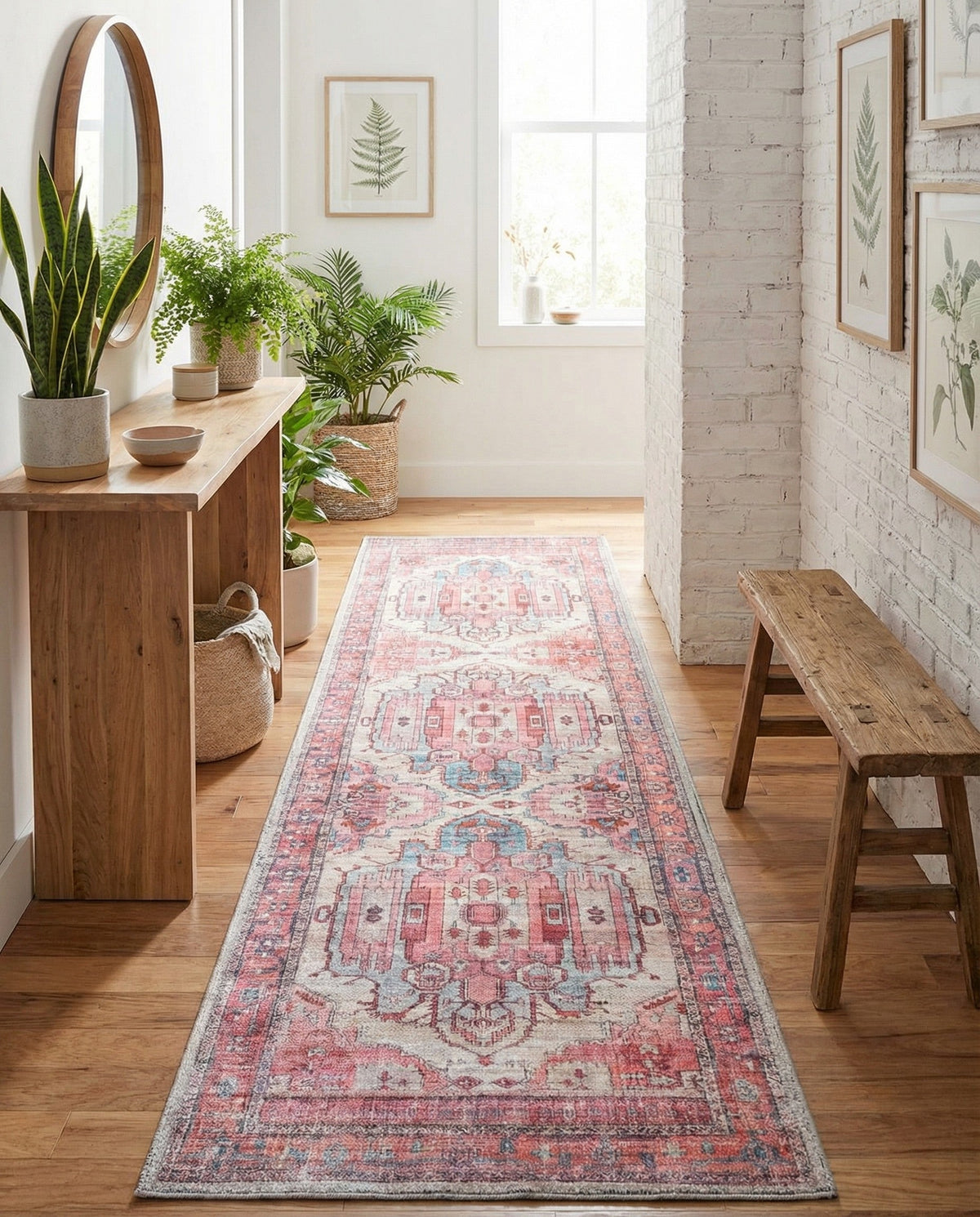 Zahara Oasis Collection Area Rug - Sahara Runner Beige  lifestyle 139