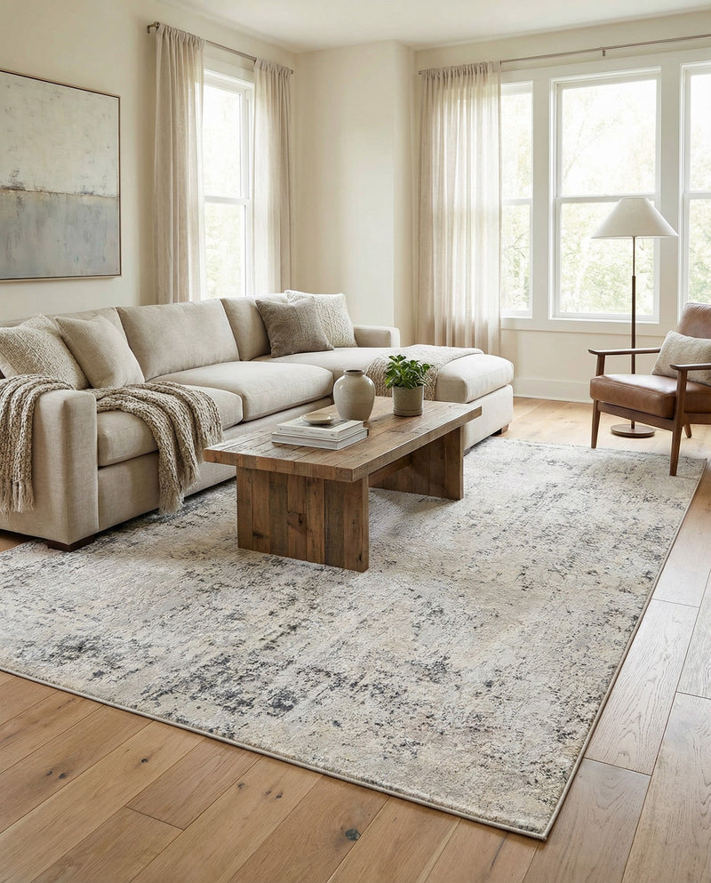 Aegean Elegance Collection Area Rug -  Paros Rectangle Gray  lifestyle 15