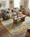 Arcadia Rugs Collection Area Rug -  Atlantis (Yellow) Rectangle Yellow  lifestyle 8