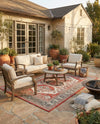 Patio Heritage Collection Area Rug - Veranda Rectangle Multi  lifestyle 16