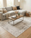Aegean Elegance Collection Area Rug -  Paros Rectangle Gray  lifestyle 26