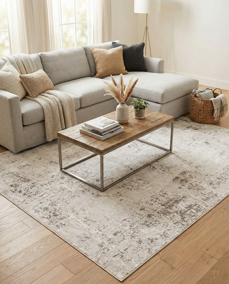 Aegean Elegance Collection Area Rug -  Paros Rectangle Gray  lifestyle 26