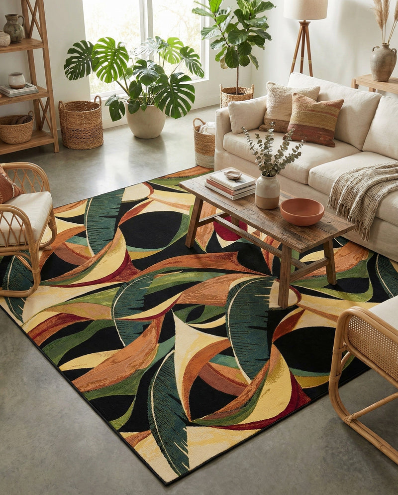 Seaside Blooms Collection Area Rug -  Tivoli Rectangle Multi  lifestyle 20