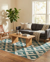 Urban Oasis Rugs Collection Area Rug -  Highrise (Teal) Rectangle Teal  lifestyle 7