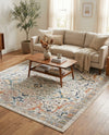 Seville Stripes Collection Area Rug -  Malaga (Ivory) Rectangle Ivory  lifestyle 13