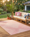 Urban Terrace Collection Area Rug -  Chelsea (Pink) Rectangle Pink  lifestyle 5