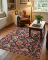 Heritage Elegance Collection Area Rug -  Himeji Rectangle Black  lifestyle 43