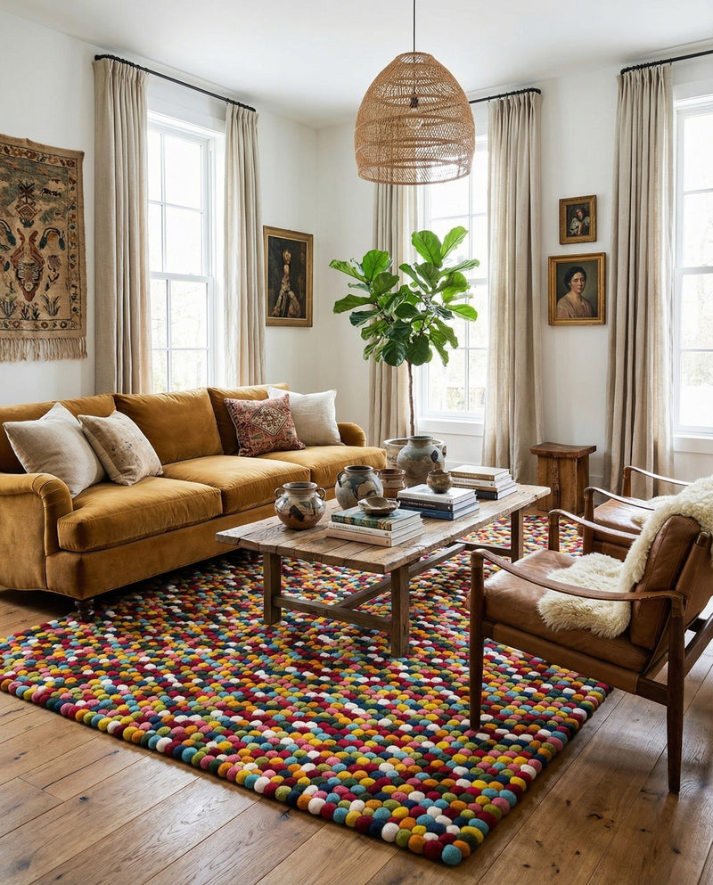 Woolen Sphere Collection Area Rug - Orbsburg (Multi) Rectangle Multi  lifestyle 26