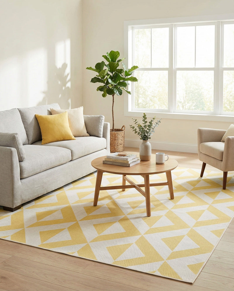 Urban Oasis Rugs Collection Area Rug -  Highrise (Yellow) Rectangle Yellow  lifestyle 9