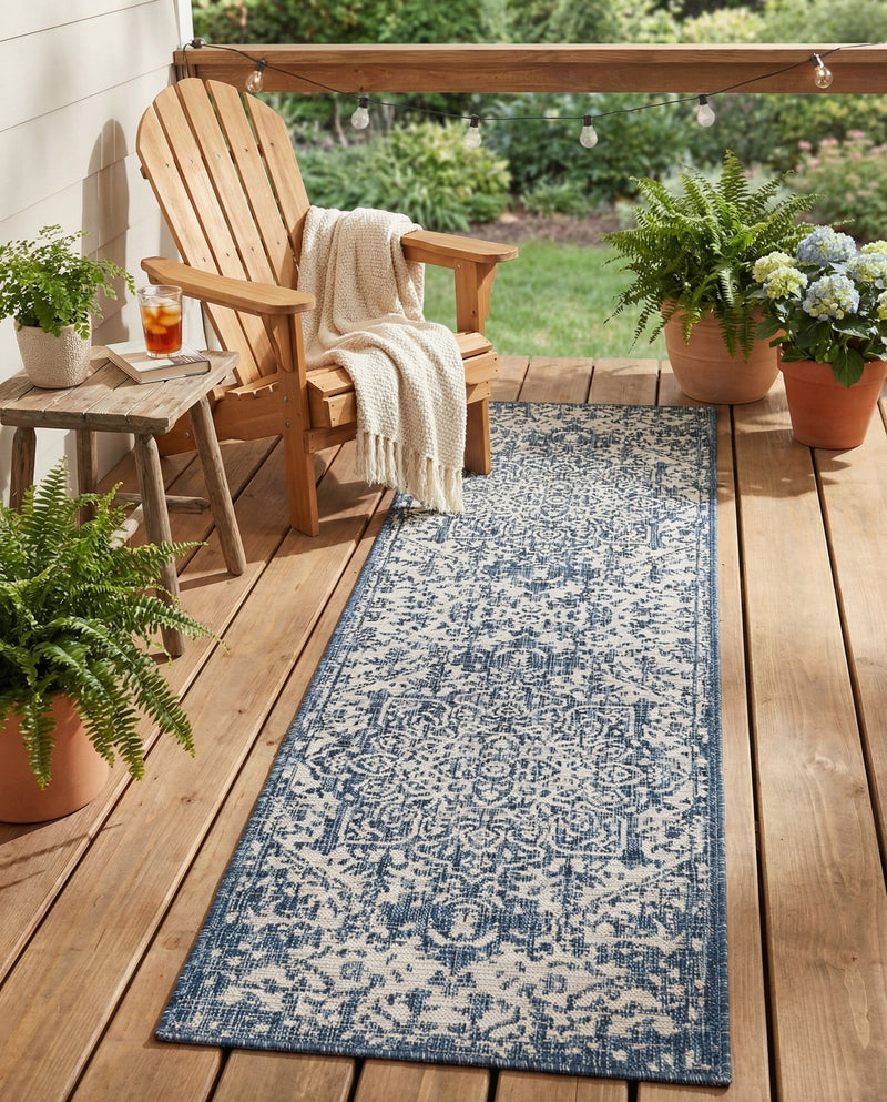 Urban Oasis Rugs Collection Area Rug -  Penthouse (Blue) Runner Blue  lifestyle 41