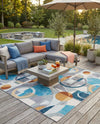 Urban Terrace Collection Area Rug -  Loggia Square Multi  lifestyle 41