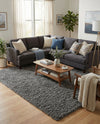 Eternal Plush Oasis Collection Area Rug -  Tranquility (Smoke) Rectangle Smoke  lifestyle 5