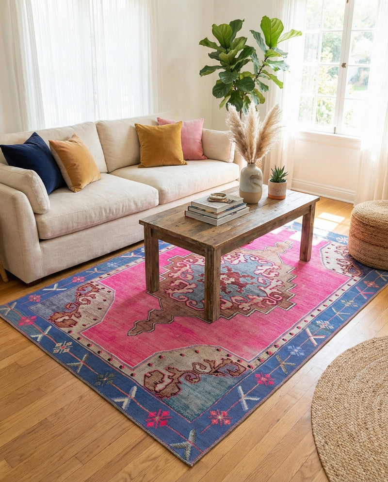 Heritage Elegance Collection Area Rug -  Winterthur (Fuchsia) Rectangle Fuchsia  lifestyle 16