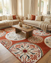Urban Terrace Collection Area Rug -  Deck Rectangle Terracotta  lifestyle 29