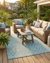 Savannah Pergola Collection Area Rug -  Pergola (Aqua) Rectangle Aqua  lifestyle 14
