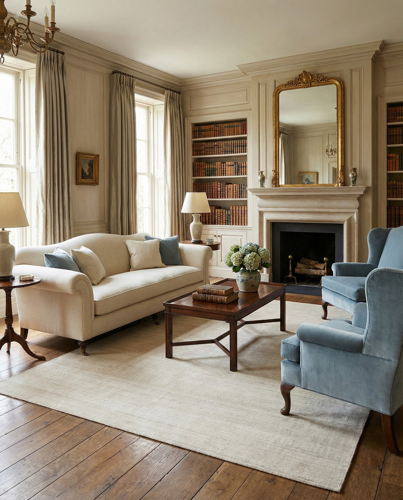 Berkshire Estate Collection Area Rug - Windsor (Vanilla Bean) Rectangle Vanilla Bean  lifestyle 17