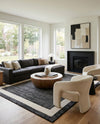 Studio Haven Collection Area Rug -  Alcove (Black) Rectangle Black  lifestyle 6