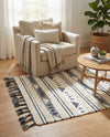 Sonoran Collection Area Rug - Montezuma Rectangle Navy Blue  lifestyle 18