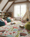 Wonder Tykes Collection Area Rug -  Fantasy Rectangle Ivory  lifestyle 18