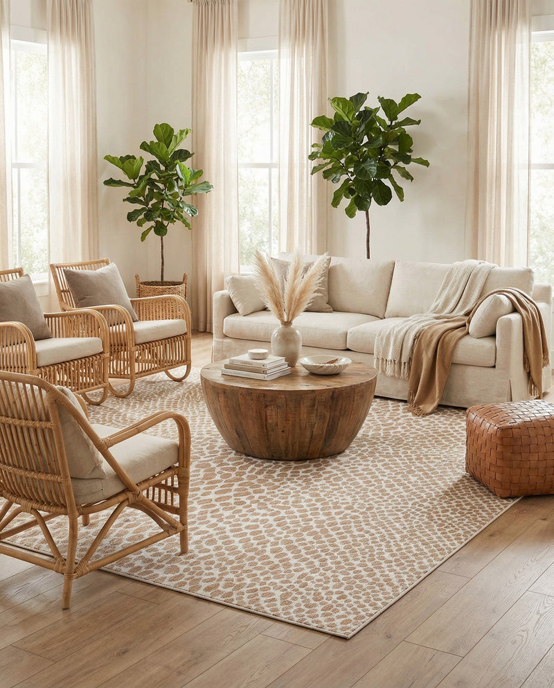 Urban Oasis Rugs Collection Area Rug -  Terrace (Dark Beige) Square Dark Beige  lifestyle 41
