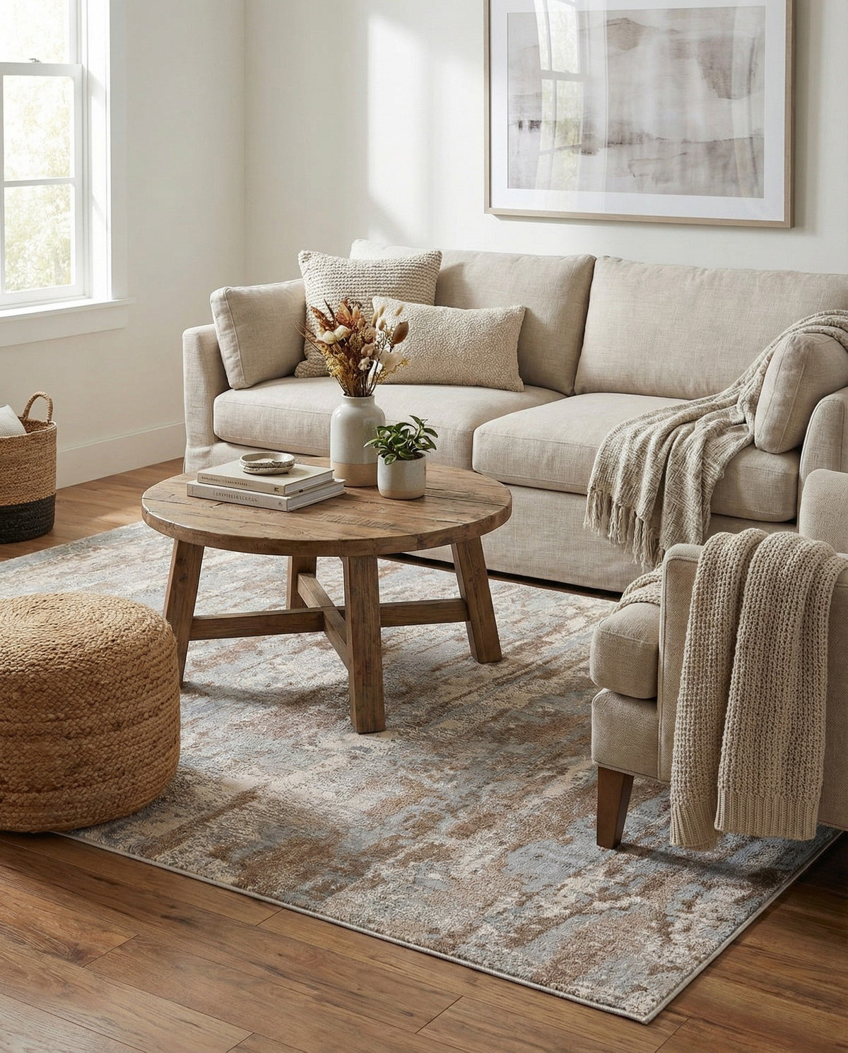 Aegean Elegance Collection Area Rug - Mesa Rectangle Beige  lifestyle 18