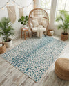 Savannah Escape Collection Area Rug - Serengeti Rectangle Teal  lifestyle 18