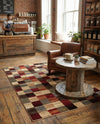 Bistro Lounge Collection Area Rug - Espresso Rectangle Multi  lifestyle 18