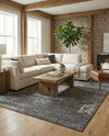 Riviera Elegance Collection Area Rug - Antibes (Dark Gray) Rectangle Dark Gray  lifestyle 14