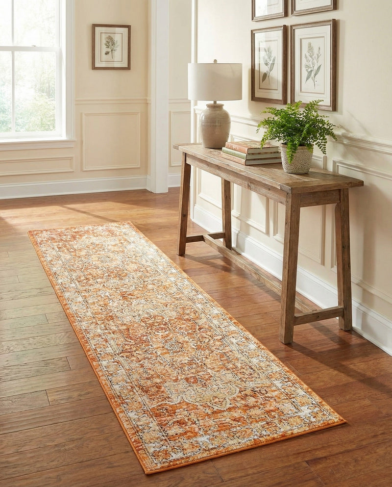 Savannah Soiree Collection Area Rug -  Everglade (Rust Red) Runner Rust Red  lifestyle 58