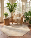 Bloomsbury Elegance Collection Area Rug -  Kensington (Ivory) Octagon Ivory  lifestyle 34