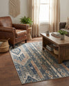 Cascade Range Collection Area Rug - Hood (Navy Blue) Rectangle Navy Blue  lifestyle 6