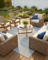 Seaside Stripes Collection Area Rug -  Boardwalk (Light Blue) Rectangle Light Blue  lifestyle 29