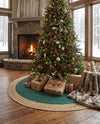 Holiday Hearth Rugs Collection Area Rug - Yuletide Round Green  lifestyle 31