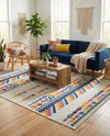 Bahama Breeze Outdoor Collection Area Rug -  Bimini Rectangle Gray  lifestyle 11
