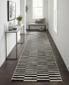 Soho Elegance Collection Area Rug -  Hudson (Black) Runner Black  lifestyle 68