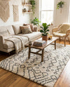 Casablanca Comfort Collection Area Rug -  Fez Rectangle Pure Ivory  lifestyle 9