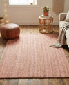 Woven Seaside Jute Collection Area Rug - Savannah (Light Pink) Rectangle Light Pink  lifestyle 17