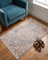 Coastal Haven Collection Area Rug - Seabreeze (Blue) Rectangle Blue  lifestyle 32