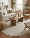 Seaside Serenity Collection Area Rug - Veranda (Light Gray) Oval Light Gray  lifestyle 49