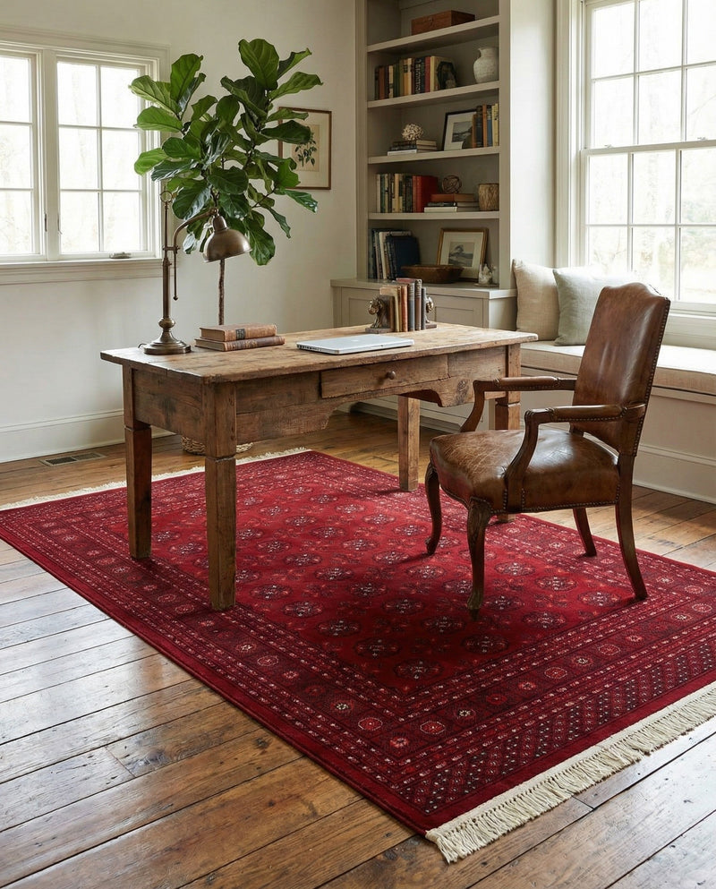 Samarkand Elegance Collection Area Rug -  Konye-Urgench Rectangle Red  lifestyle 5