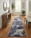 Riviera Elegance Collection Area Rug -  Monaco (Navy Blue) Runner Navy Blue  lifestyle 78