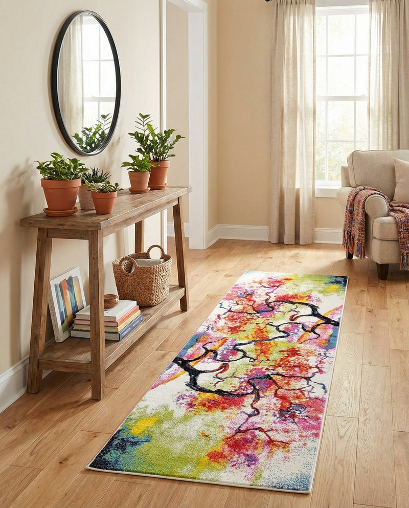 Venetian Elegance Collection Area Rug -  Rialto Runner Ivory  lifestyle 47